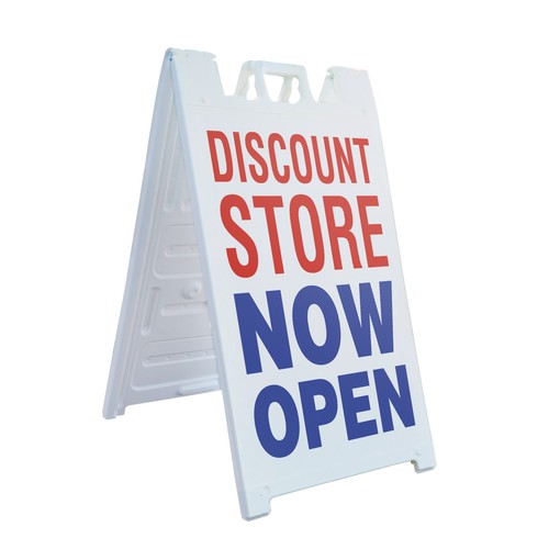 Discount store now - open, heavy